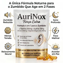AuriNox Extra Strength — Fórmula 4 em 1 para o Zumbido