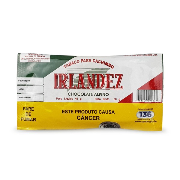 Fumo para Cachimbo Irlandez Chocolate Alpino - Pct (50g)