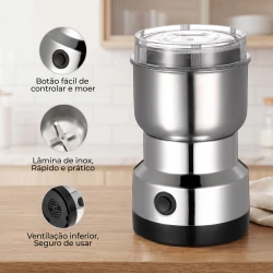 Moedor de Café Elétrico Multifuncional em Aço Inox UltraGrind