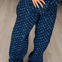 Calça wedleg LV Escura 