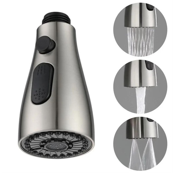 Bico pulverizador para torneira de cozinha, 3 modos, abs, economia de água, pia do banheiro, chuveiro, cabeça de spray para conexão de 1/2