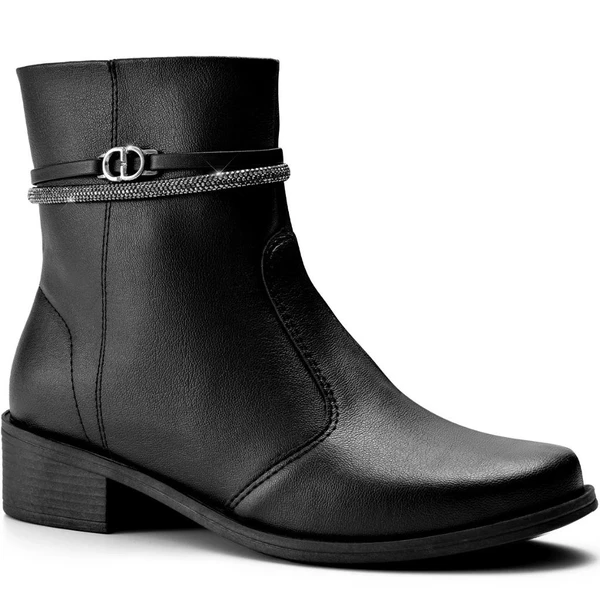 Bota Feminina Montaria Rasteira Cano Baixo