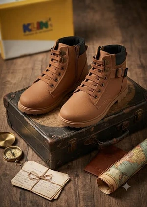 BOTA ROCK - CAMEL/PRETO KLIN 154085