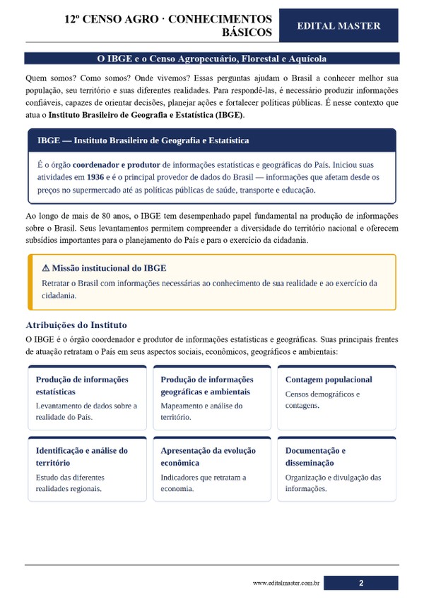IBGE -AGENTE CENSITÁRIO REGIONAL (ACR)