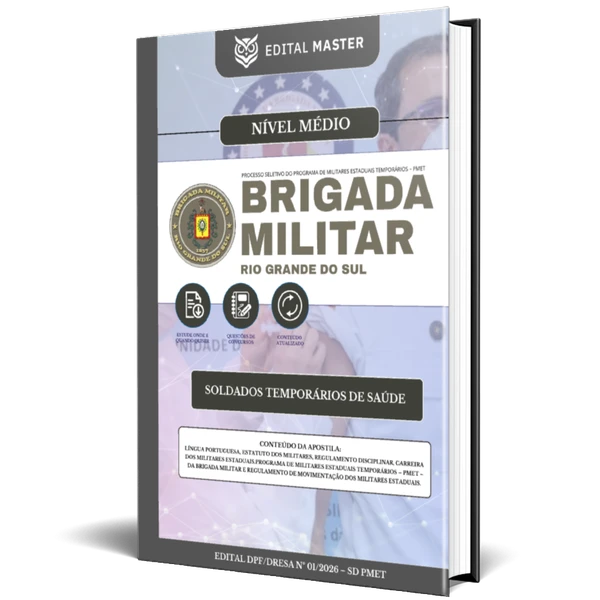 Brigada Militar/RS - Soldado Temporário de Saúde 