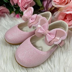 Sapatilha Flor Di MIla - Rosa Bebê Glitter