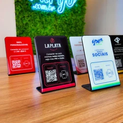 Display Inteligente NFC + QR CODE Personalizável