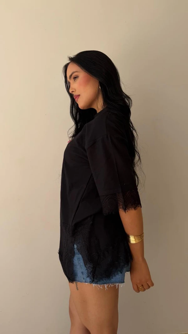BLUSA ALINE ALGODÃO RENDA