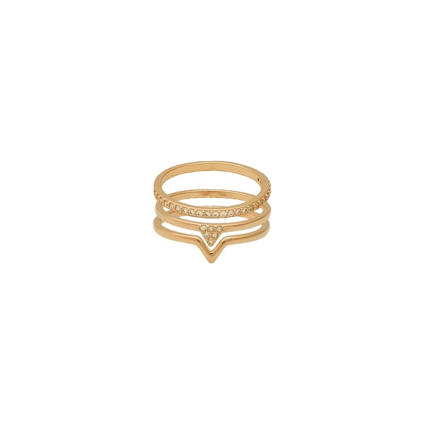 Anéis Trio Dourado