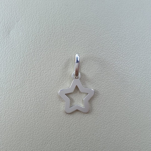 Pingente Infantil Laser Estrela Vazada
