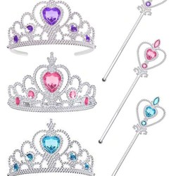 Conjunto Coroa e Varinha Cristal 