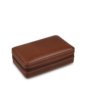 Umidor de Viagem Cohiba para 4 Charutos em Couro - Marrom