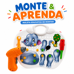 Kit Educativo Infantil Monta E Desmonta Com Parafusadeira