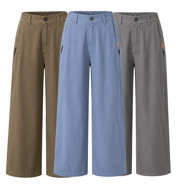 [Leve 3 Pague 2] Calça Feminina Santorini em Algodão e Seda Gelo (Moderna e Sofisticada!)