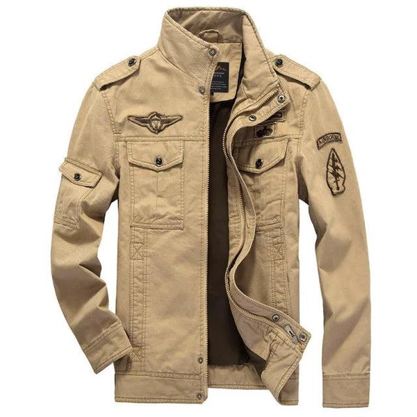 Jaqueta Militar Masculina Plus Size M-6XL - Algodão e Poliéster