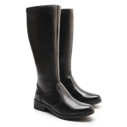 Bota Feminina Montaria Bico Fino Cano Alto 