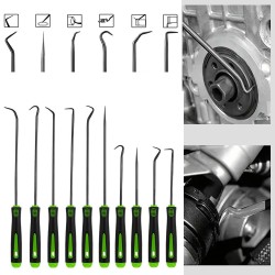 Conjunto de picareta e gancho de precisão, 10/4 peças, vedação de óleo de carro/o-ring, mini ganchos de precisão, removedor profissional de extrator