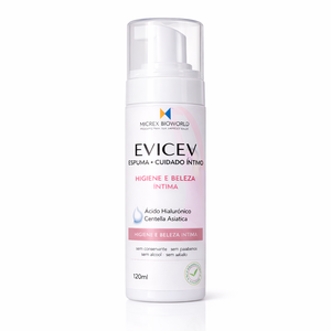 EVICEV Espuma para Higiene, Beleza e Hidratação Íntima 120ml