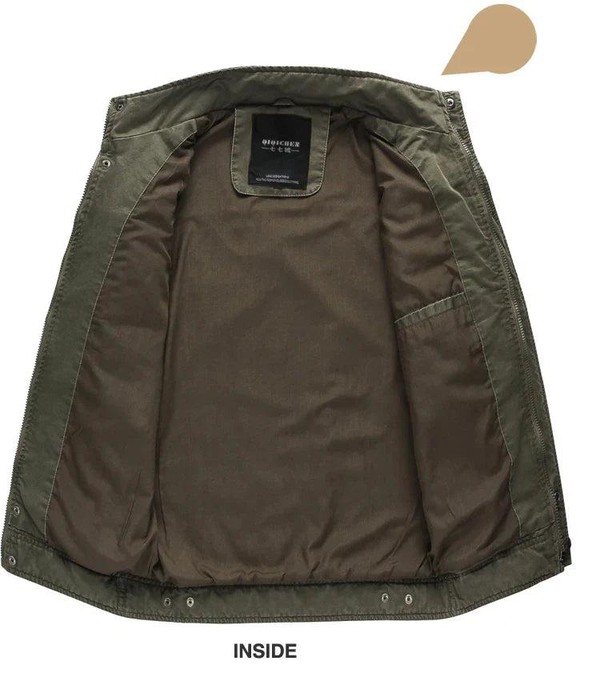 Jaqueta Militar Masculina Plus Size M-6XL - Algodão e Poliéster