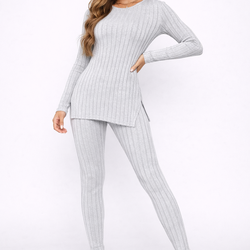 Conjunto Feminino Canelado Cozy Fit