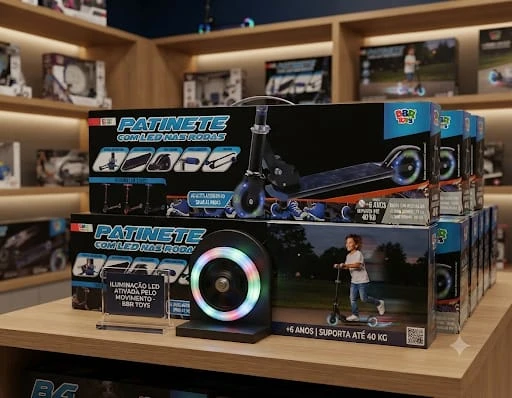 PATINETE COM LED (AVARIA)