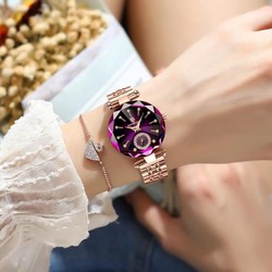 Relógio feminino elegante luxo Poedagar