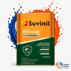 Tinta Acrílica Suvinil Fachada Protegida 18L Fosco Antimofo Exterior