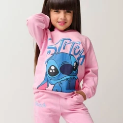 Conjunto De Moletom - Stitch Com Capuz 