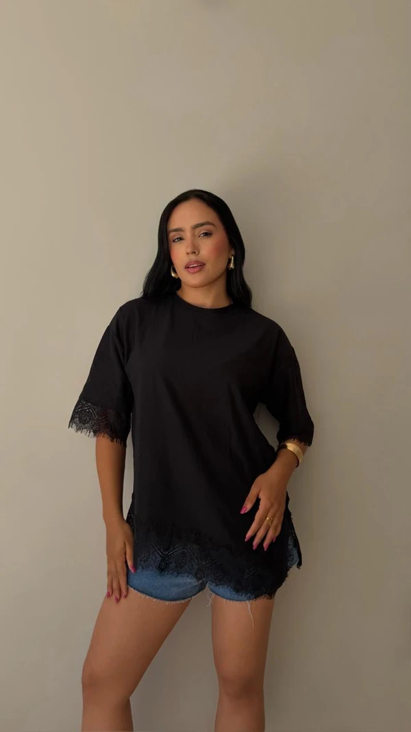 BLUSA ALINE ALGODÃO RENDA