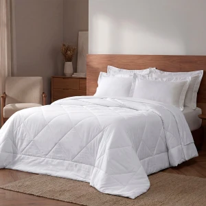 Edredom Casal Charme Sono Leve Appel Home Branco
