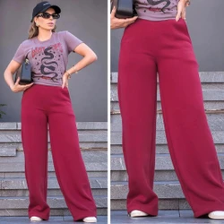 Calça Feminina Moletom Peluciado Wide