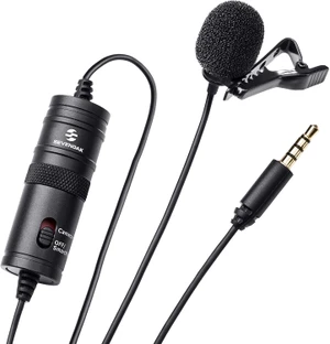 Microfone De Lapela Boya BY-M1 Condensador Omnidirecional - BY-M1