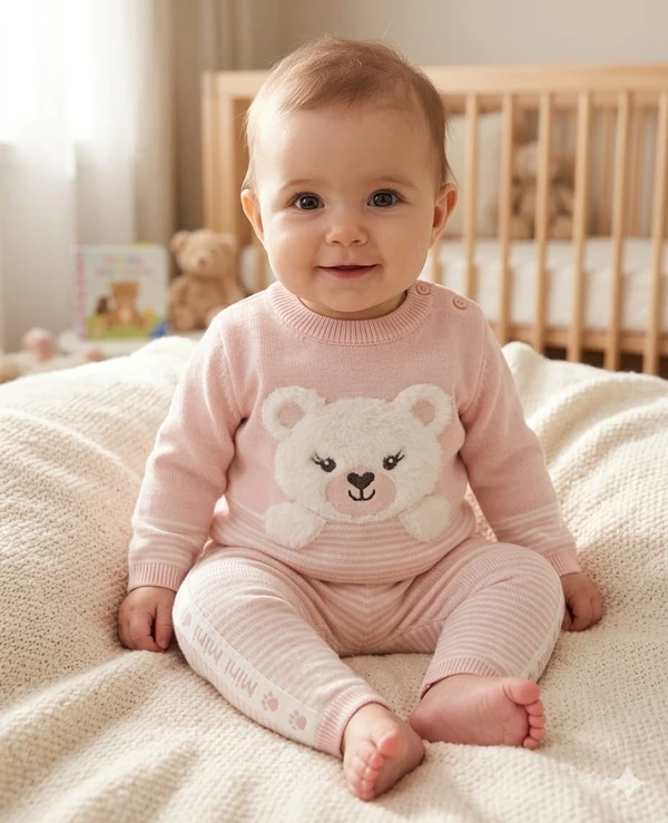 CONJUNTO BEBE TRICOT URSO PMINI PITUCHINHUS 21304