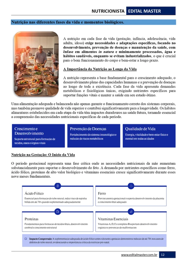 Nutricionista- Ministério da Saúde