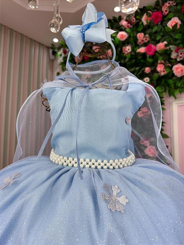 Vestido Temático Inspiração - Frozen