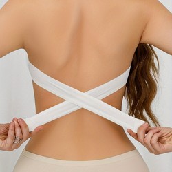 Sutiã Bandeau Invisível Sem Alça com Fecho Lateral
