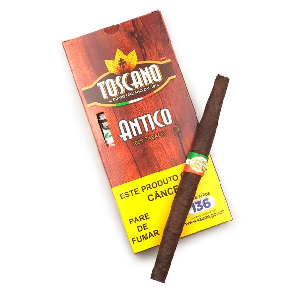 Charuto Toscano Antico - Petaca com 5