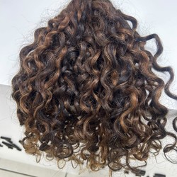 Cabelo Cacho Caipira Iluminado Escuro Fios de 55 cm (100g)