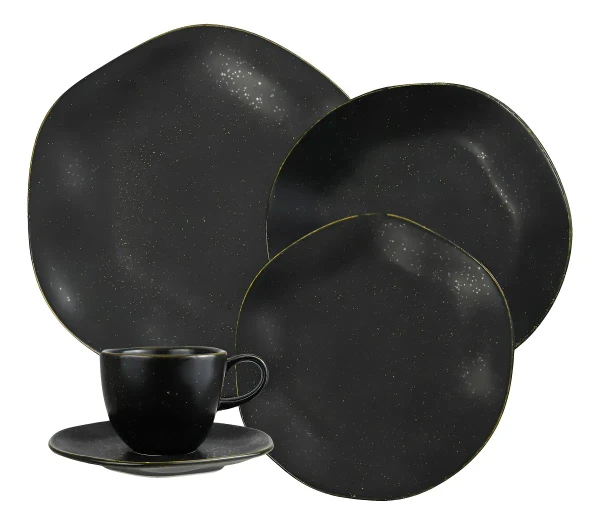 Aparelho de jantar 20 peças volcano ryo Oxford porcelana