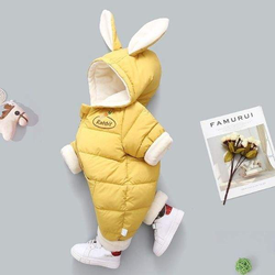 Macacão Inverno Com Enchimento Bebê  3-24 Meses