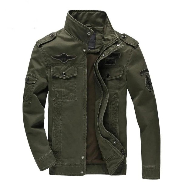 Jaqueta Militar Masculina Plus Size M-6XL - Algodão e Poliéster