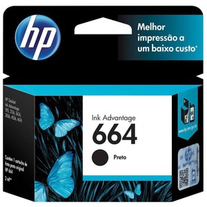 Cartucho HP 664 Preto F6V29AB