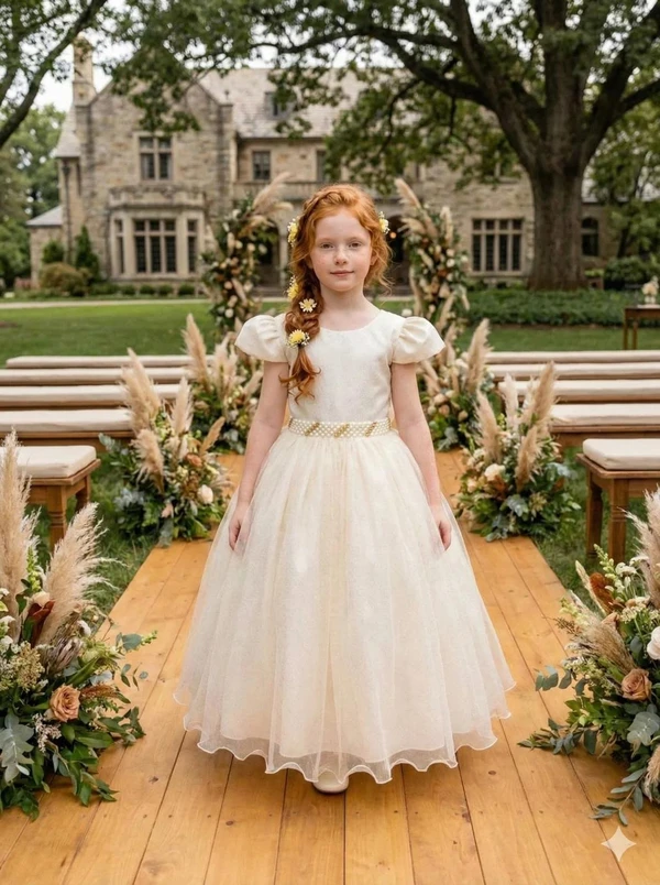 Vestido Luxo Longo Com Aplicações - Off White 