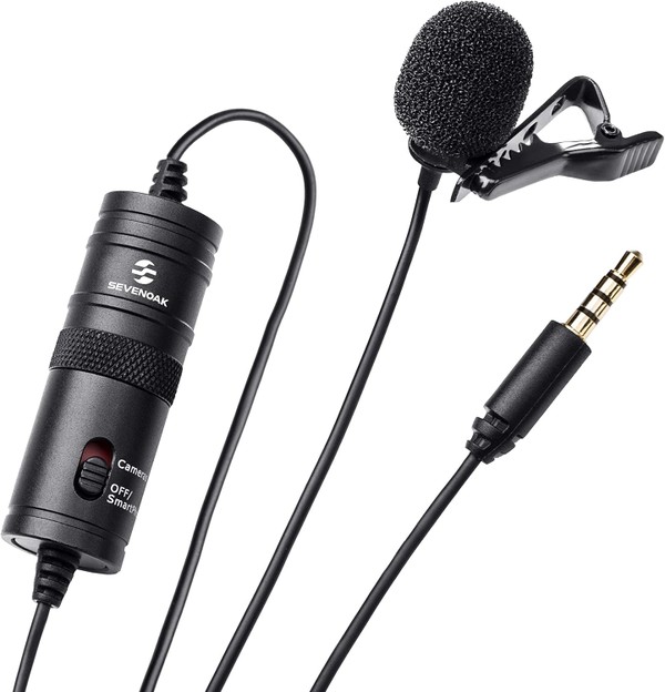 Microfone De Lapela Boya BY-M1 Condensador Omnidirecional - BY-M1