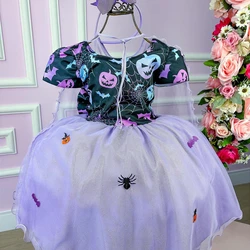 Vestido Temático - Halloween - Preto C/Lilás 