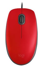 Mouse Logitech Conexao USB Vermelho - M110