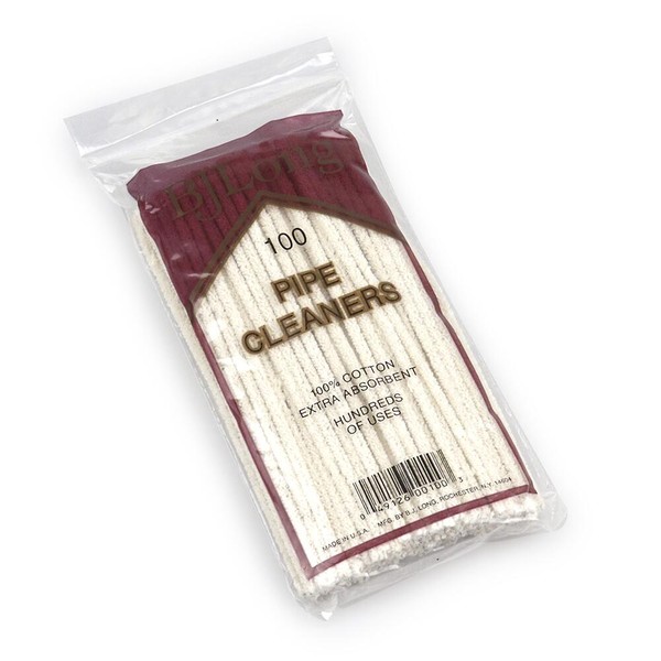 Limpador de Cachimbo de Algodão BJ Long Extra Absorção - Pacote com 100
