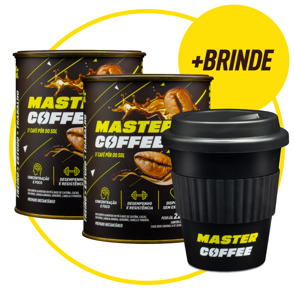 Master Coffee Original - 2 unidades + Copo Exclusivo - 220g