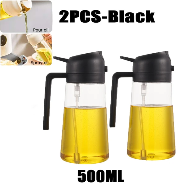 200/300/500ml garrafa de spray de óleo churrasco cozinhar pulverizador de azeite de plástico spray de óleo de cozimento garrafa vazia garrafa de vinagre ou escova de óleo