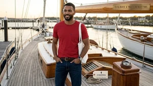 CAMISETA EM MEIA MALHA ONDA MARINHO ADULTO O1098